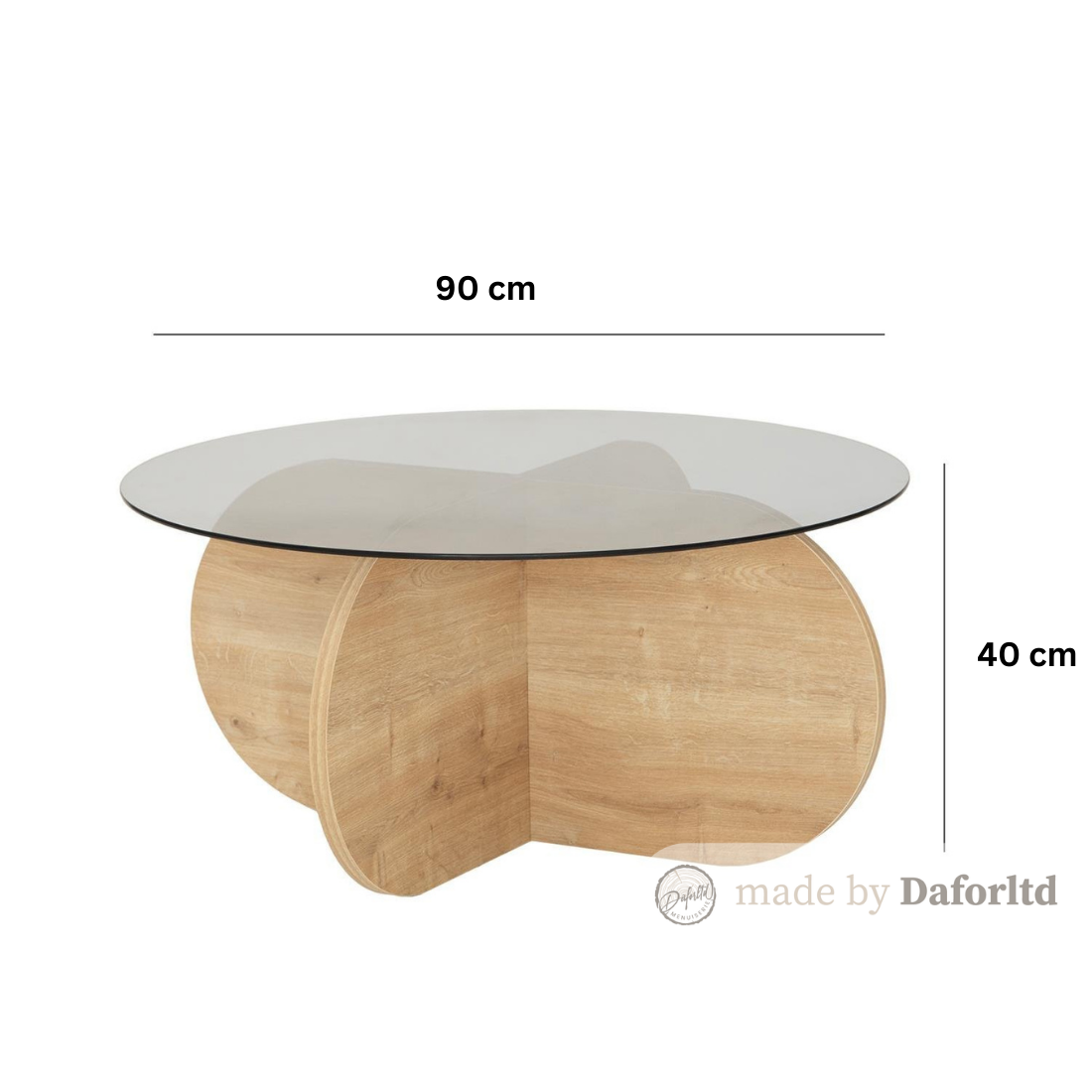 Table basse Bubble  en verre