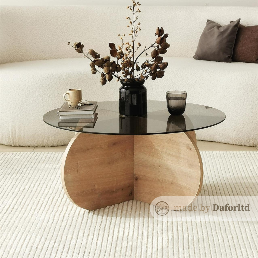 Table basse Bubble  en verre