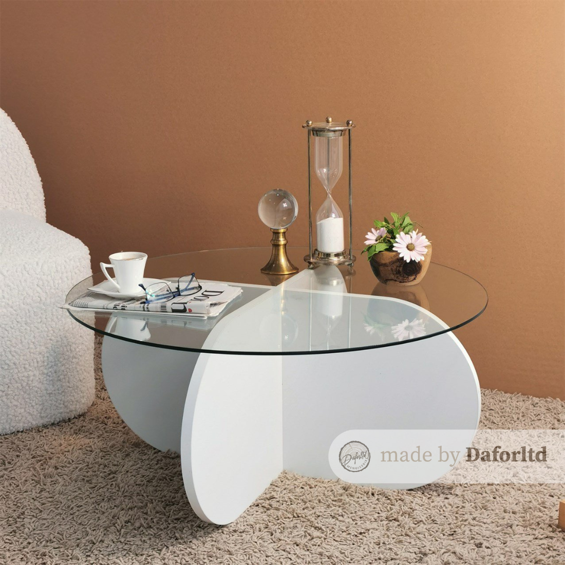 Table basse Bubble  en verre