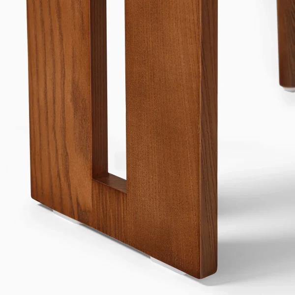 CHANG, Chaise de salle à manger moderne en bois massif