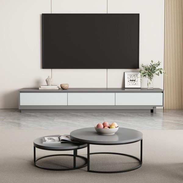 Meuble TV moderne extensible en bois