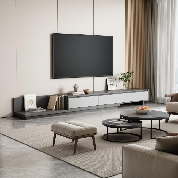 Meuble TV moderne extensible en bois